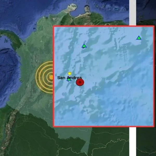 Temblor en Colombia de magnitud  2.7 este vienes 27022026, cerca de San Andrés