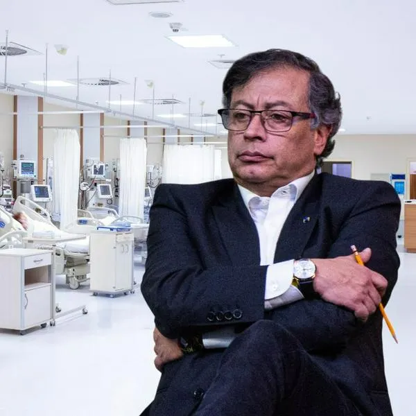 Fotos de EPS y Gustavo Petro, en nota de cómo puede Gobierno trasladar afiliados entre EPS sin consentimiento en Colombia