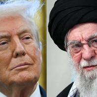 Donlad Trump, presidente de Estados Unidos, y el Ayatollah Ali Khamenei