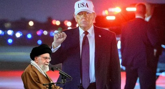 Donald Trump y Alí Jamenei 