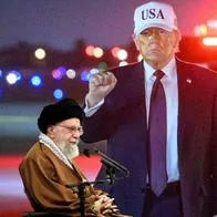 Donald Trump y Alí Jamenei 