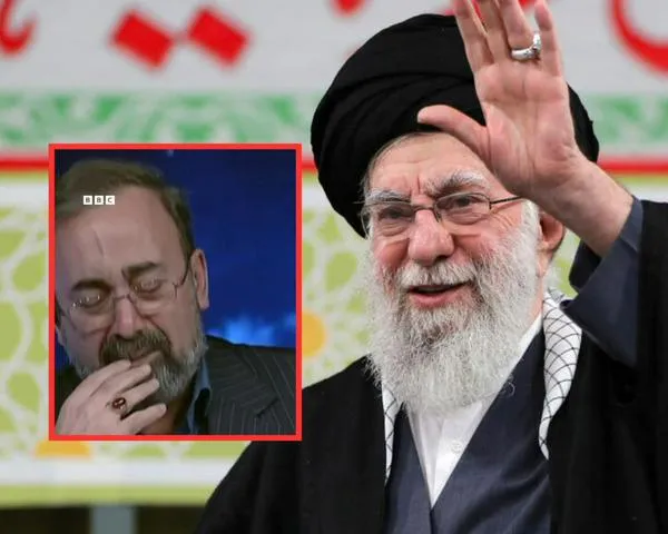 Con lágrimas un presentador de televisión iraní anunció la muerte de Alí Jamenei