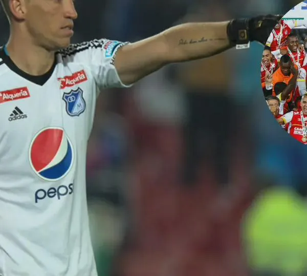 A Nicolás Vikonis lo 'peinó' campeón con Santa Fe; "hay títulos que se miran, pero no se tocan"