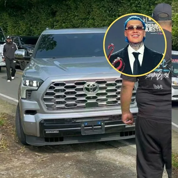 Camioneta de Blessd se accidentó en Quindío y no tenía placas: choque habría sido contra moto