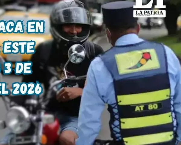 Pico y placa en Pereira (Risaralda) este martes, 3 de marzo del 2026