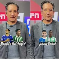 Antonio Casale comparó jugadores de Nacional y Millonarios y le caen duro: video