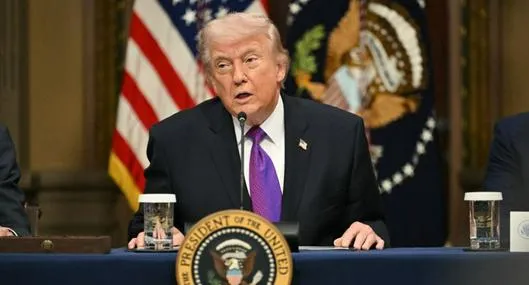 Donald Trump en rueda de prensa 