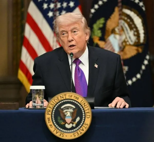 Donald Trump en rueda de prensa 