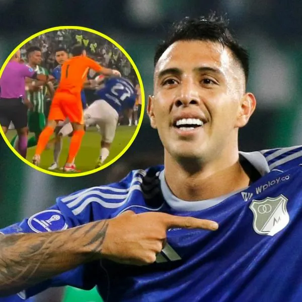 Rodrigo Contreras explica gesto a la tribuna tras gol en Millonarios vs Nacional