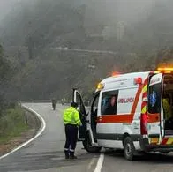 Accidente de ambulancia en Antioquia: vehículo quedó destruído y hay heridos