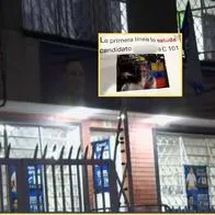 Vandalizaron sede de David Valencia en Bogotá y primera línea le deja amenaza