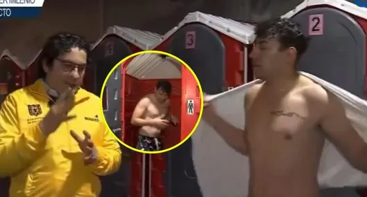 Periodista de Citytv se metió a bañar durante informe de duchas en Bogotá: video