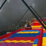 "Curva extrema": muestran video del tobogán en el que murió una mujer en un parque de Chinácota, Norte de Santander. 