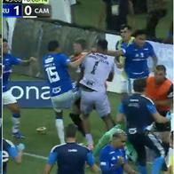 Pelea entre jugadores de Cruzeiro y Atlético Mineiro terminó con 23 expulsados
