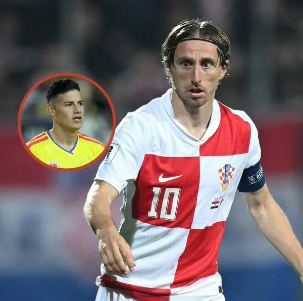 Luka Modric y James Rodríguez