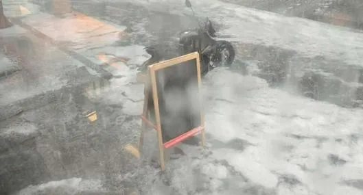 Cómo es la granizada en Bogotá en marzo, con videos de inundaciones en el norte
