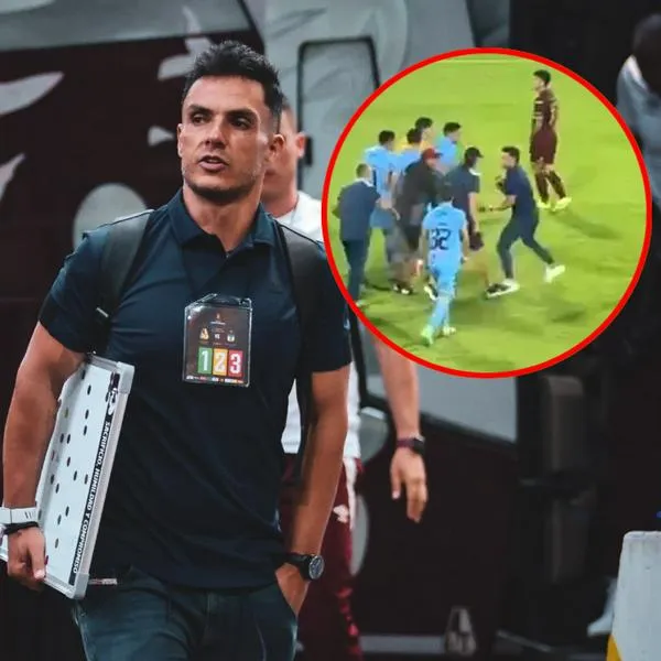 A Lucas González le dieron puño tras Tolima 2-0 O'Higgins en Libertadores: video