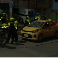 Taxista borracho atropelló a cuatro policías en Ciudad Bolívar (Bogotá) hoy