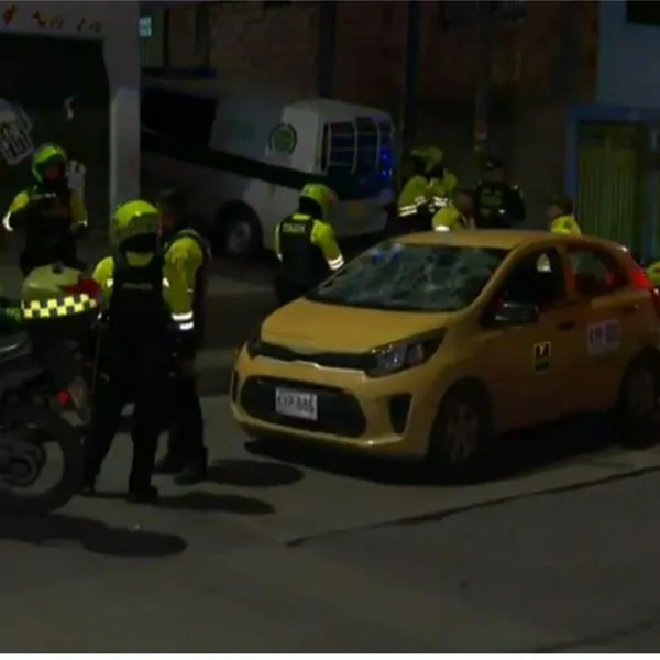 Taxista borracho atropelló a cuatro policías en Ciudad Bolívar (Bogotá) hoy