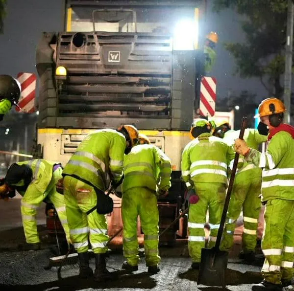 Por obras de conservación de la malla vial, hay cierre de un carril autopista Sur con carrera 51, al sur de Bogotá 