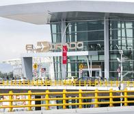 Bogota, Colombia - October 23, 2015: The front of the El Dorado International Airport in Bogota,Colombia.