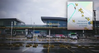 Video de helicóptero en aeropuerto El Dorado; pasó cerca de aviones