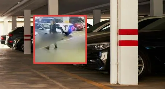 Así cayó ladrón de autopartes que acechaba carros en parqueaderos de Bogotá