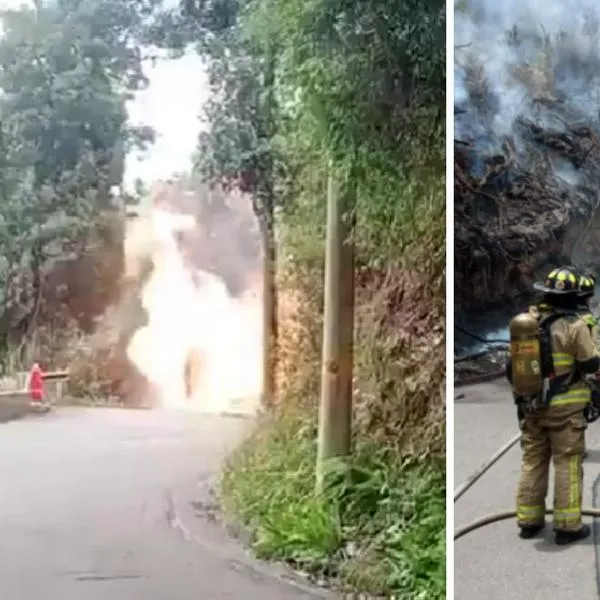Grave explosión en vía Bogotá-La Calera: Bomberos revelaron qué fue lo que pasó