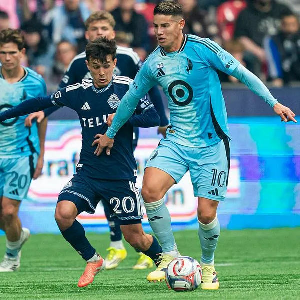 Partido de James Rodríguez con Minnesota: derrota ante Vancouver