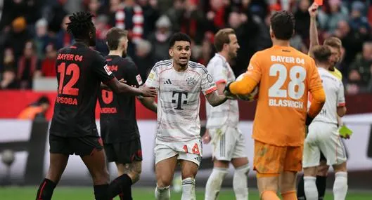 Expulsión de Luis Díaz con Bayern fue error, admite jefe de árbitros de Alemania