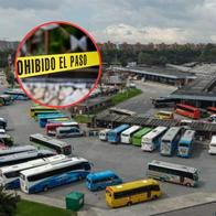 En inmediaciones de la Terminal Salitre de Bogotá ocurrió un sicariato, luego de que unos hombres en moto dispararon contra una persona