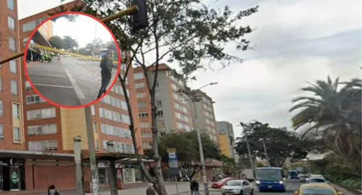 En esta esquina cerca de la Terminal Salitre (Bogotá) asesinaron a un hombre, en medio de un sicariato
