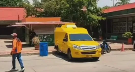 Este fue el carro de valores que intentaron robar en Valledupar. Se desató una balacera que dejó 6 capturados y tres heridos