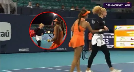 ¿Qué pasó entre María Camila Osorio y Siniakova? Detalles del WTA 1000 de Miami