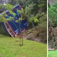 Qué pasó en la vía Bogotá La Vega: hubo deslizamiento y camión atrapado