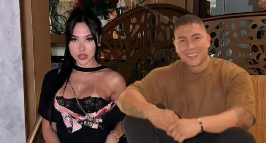 Aída Victoria Merlano y su ex pareja, Juan David Tejada.