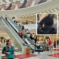 Video en centro comercial Plaza Claro de Bogotá de mujer que evitó supuesto robo