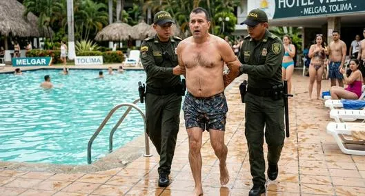 Capturaron a delincuente tras salir de piscina en Melgar (Tolima): tenía delitos