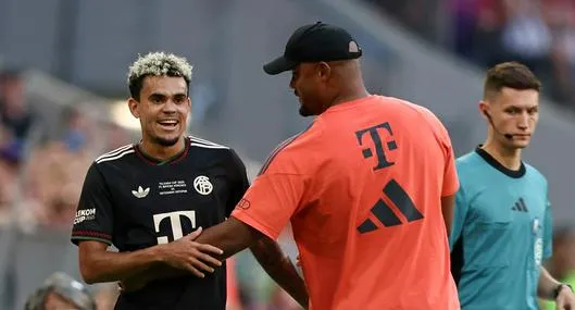 Luis Díaz y Vincent Kompany