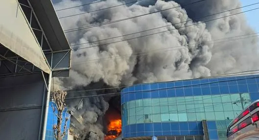 Tragedia por incendio en fábrica de piezas para autos en Corea del Sur