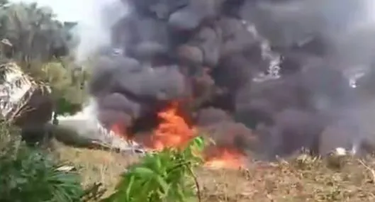 Video: se estrelló avión Hércules de las Fuerzas Militares en Putumayo
