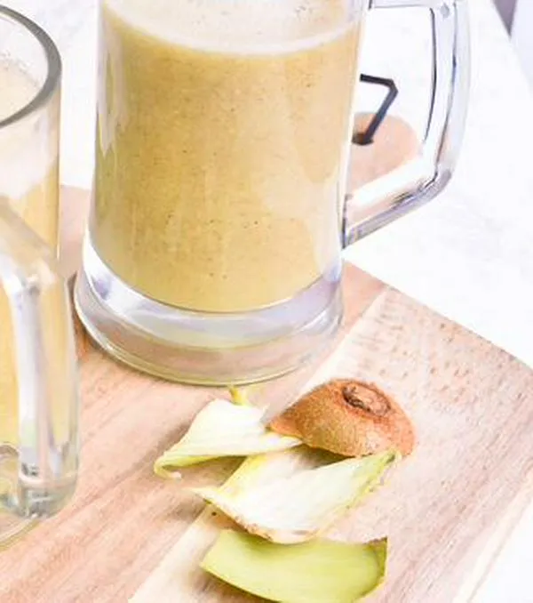 Receta para hacer jugo verde de kiwi y apio