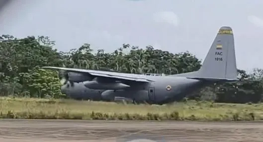 Avión militar se accidentó en Putumayo: video muestra momento del despegue