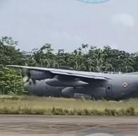 Avión militar se accidentó en Putumayo: video muestra momento del despegue