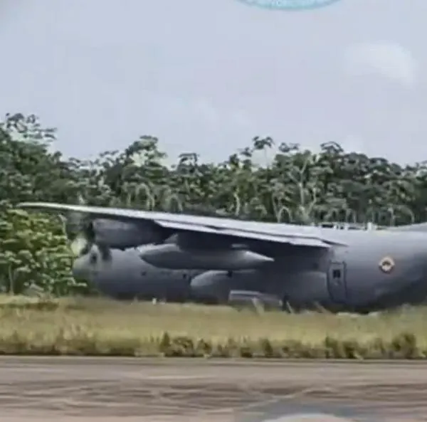 Avión militar se accidentó en Putumayo: video muestra momento del despegue