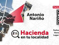 Participa en 'Hacienda En Tu Barrio' y resuelve trámites de impuestos y más este miércoles 25 de marzo en Antonio Nariño 