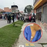 En una casa de esta cuadra en Bosa, sur de Bogotá, hallaron sin vida a una mujer y sus hijas