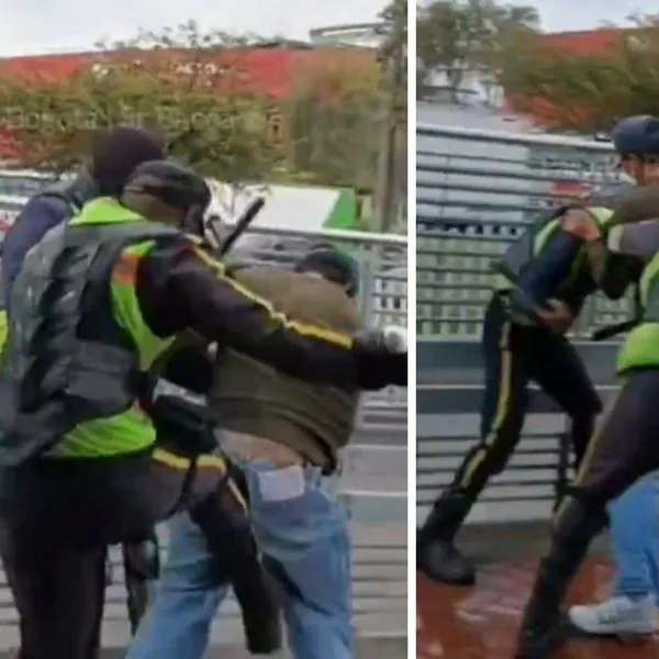 Escándalo en estación de Transmilenio: vigilantes dieron brutal golpiza a colado