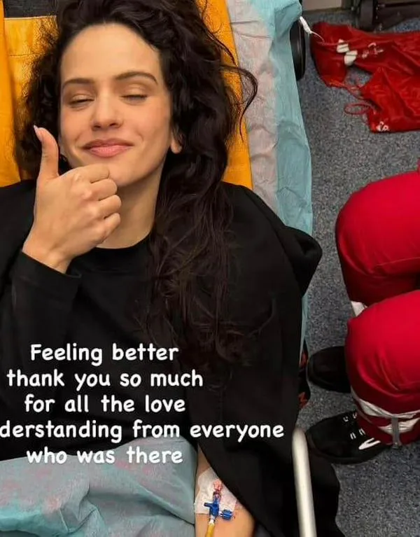 Rosalía suspendió concierto, preocupó a sus fans y luego reapareció desde la clínica