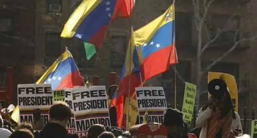 Piden libertad de Nicolás Maduro en Nueva York: manifestaciones